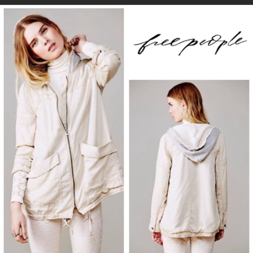 Free People One Stop Hooded Lightweight Jacket